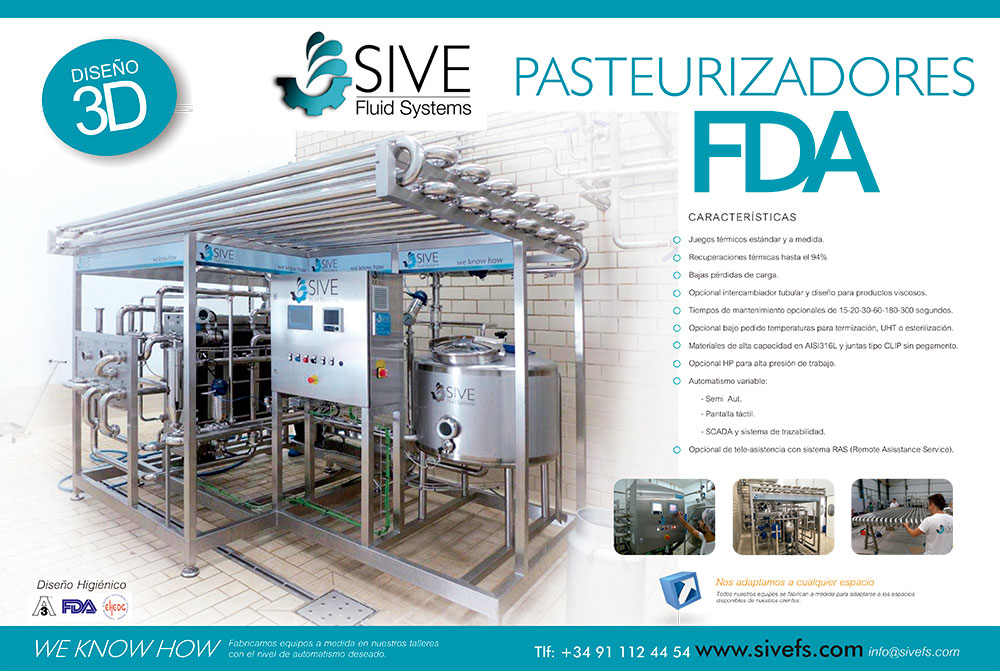 Pasteurizador FDA para leche